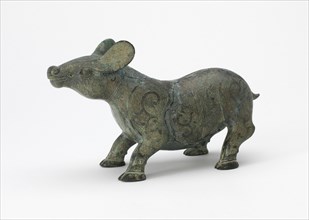 Fitting in the form of a quadruped with interlace, Late Eastern Zhou dynasty, 5th century BCE. Creator: Unknown.