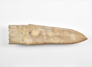 Dagger-axe (ge ?), fragment reworked, Erlitou culture or early Shang dynasty, c2000-c1400 BCE. Creator: Unknown.