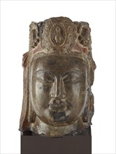 Head of the Bodhisattva Mahasthamaprapta (Dashizhi), Northern Qi dynasty, 550-577. Creator: Unknown.