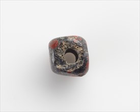 Bead, cubical, large bore, 4th century. Creator: Unknown.
