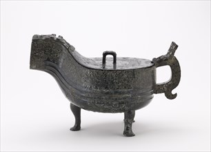 Ritual vessel (yi) with cover, Eastern Zhou dynasty, 6th century BCE. Creator: Unknown.