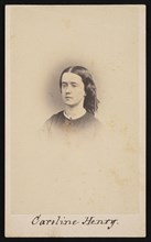 Portrait of Caroline Henry (1839-1920), Between 1860 and 1869. Creator: Robert Addis;RW Addis;Addis, Robert.