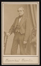 Portrait of Hannibal Hamlin (1809-1891), 1857. Creator: Brady's National Photographic Portrait Galleries.