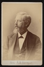 Portrait of Aaron Augustus Sargent (1827-1887), Between 1876 and 1880. Creator: Samuel Montague Fassett.