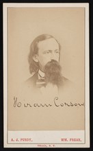 Portrait of Hiram Corson (1828-1911), Circa 1870s. Creator: Purdy & Frear.