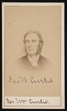 Portrait of George William Curtis (1824-1892), Circa 1870s. Creator: Purdy & Frear.