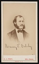 Portrait of Henry Turner Eddy (1844-1921), 1870s. Creator: Purdy & Frear.