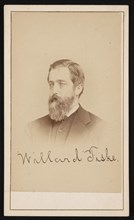 Portrait of Willard Fiske (1831-1904), Circa 1870s. Creator: Purdy & Frear.