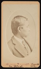 Portrait of George Tsaroff (1858-1880), November 1872. Creator: Selleck & Fisher.