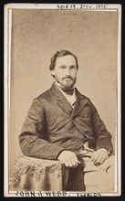 Portrait of John Greene Webb (1824-1908), December 1875. Creator: John B Smith.