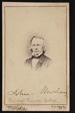 Portrait of John Maclean (1800-1886), Circa 1860s. Creator: Trenton Photograph & Art Gallery.