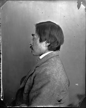 Profile Portrait of Unidentified Man, 1880s. Creator: United States National Museum Photographic Laboratory.