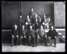 Group Portrait of North American Indian Delegation, 1888. Creator: United States National Museum Photographic Laboratory.