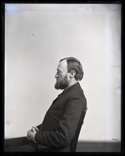 Portrait in Profile of Ferdinand Vandeveer Hayden (1829-1887), 1880s. Creator: United States National Museum Photographic Laboratory.