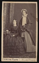 Portrait of Caroline Henry (1839-1920) and Mary Anna Henry (1834-1903), Circa 1860s. Creator: Unknown.