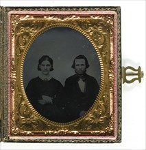 Untitled [portrait of a man and woman], 1839/99.  Creator: Unknown.
