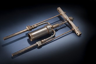 Safety Valve, Rocket Engine, Liquid Fuel, R.H. Goddard, 1930s. Creator: Robert Goddard.