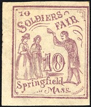 10c Springfield Soldiers' Fair single, 1864. Creator: Unknown.