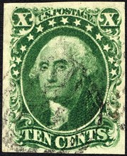 10c Washington single, 1855. Creator: Unknown.