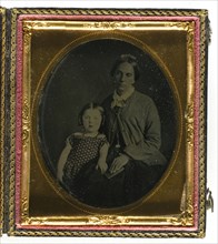 Untitled (Woman and Little Girl), 1855/75. Creator: Unknown.