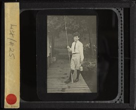 Untitled (Howard with fishing pole), 1910 or 1912. Creator: Alfred Stieglitz.