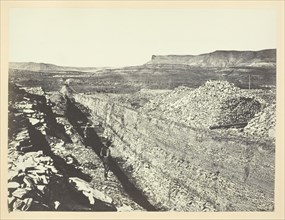 Burning Rock Cut, Green River Valley, 1868/69. Creator: Andrew Joseph Russell.