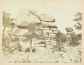 Granite Rock, Buford Station, Laramie Mountains, 1868/69. Creator: Andrew Joseph Russell.