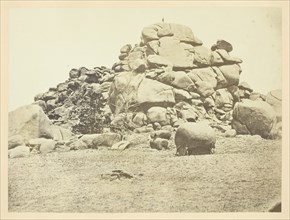 Skull Rock, (Granite) Sherman Station, Laramie Mountains, 1868/69. Creator: Andrew Joseph Russell.