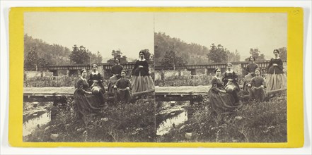 On the Juniata. The Five Fair Ladies, 1860/69. Creator: Anthony & Company.