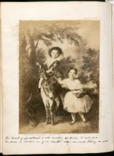 Untitled [children with a donkey], 1849/60.  Creator: Unknown.