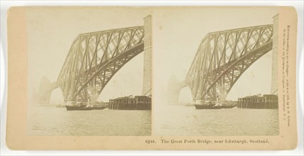 The Great Forth Bridge, Near Edinburgh, Scotland, 1891. Creator: BW Kilburn.