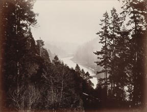 Big River, from the Rancherie, Mendocino, California, 1863. Creator: Carleton Emmons Watkins.