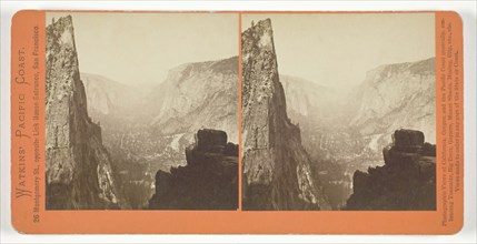 Looking Down the Valley from Union Point, Yosemite, 1861/76. Creator: Carleton Emmons Watkins.