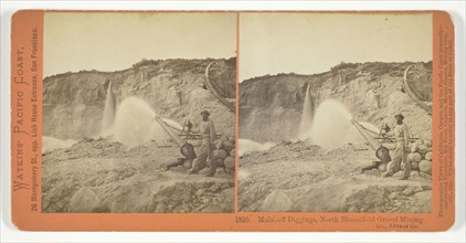 Malakoff Diggings, North Bloomfield Gravel Mining Co., Nevada County, 1871. Creator: Carleton Emmons Watkins.