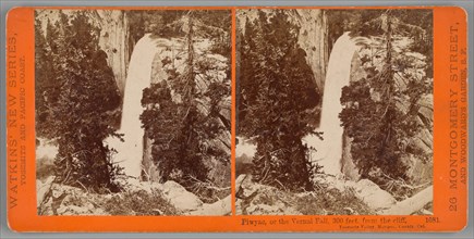 Piwyac, or the Vernal Fall, 300 feet from the cliff, Yosemite Valley, Mariposa County, Cal., 1878/81 Creator: Carleton Emmons Watkins.