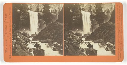 The Vernal Fall, 300 ft., Yosemite, 1861/76. Creator: Carleton Emmons Watkins.