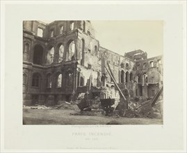 Paris Fire (Court of Honor at City Hall), May 1871. Creator: Charles Soulier.