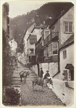 Clovelly, the New Inn and Street, 1860/94. Creator: Francis Bedford.