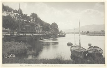 Trefriw - River Conway and Steamer, 1860/94. Creator: Francis Bedford.