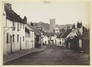 Untitled [thatched cottages and church], 1860/94.  Creator: Francis Bedford.