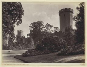 Warwick Castle, from the Outer Court, 1860/94. Creator: Francis Bedford.