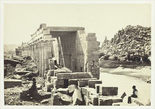 The Colonnade, Island of Philæ, 1857. Creator: Francis Frith.