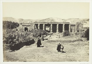 The Temple of Goorneh, Thebes, 1857. Creator: Francis Frith.