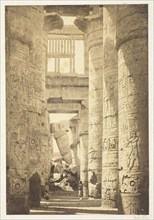 Interior of the Hall of Columns, 1857, printed 1862. Creator: Francis Frith.