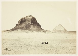 The Pyramids of Dahshoor, 1857. Creator: Francis Frith.