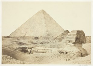 The Sphynx and Great Pyramid, 1857, printed 1862. Creator: Francis Frith.