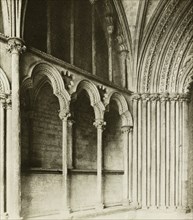 Ely Cathedral: Galilee Porch, details, c. 1891. Creator: Frederick Henry Evans.