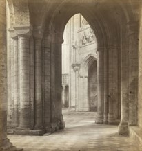 Ely Cathedral: Late Afternoon Across the Transepts, c. 1891. Creator: Frederick Henry Evans.