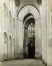Ely Cathedral: Nave, Arches at West End, 1891. Creator: Frederick Henry Evans.