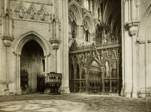 Ely Cathedral: Octagon into Choir, c. 1891. Creator: Frederick Henry Evans.